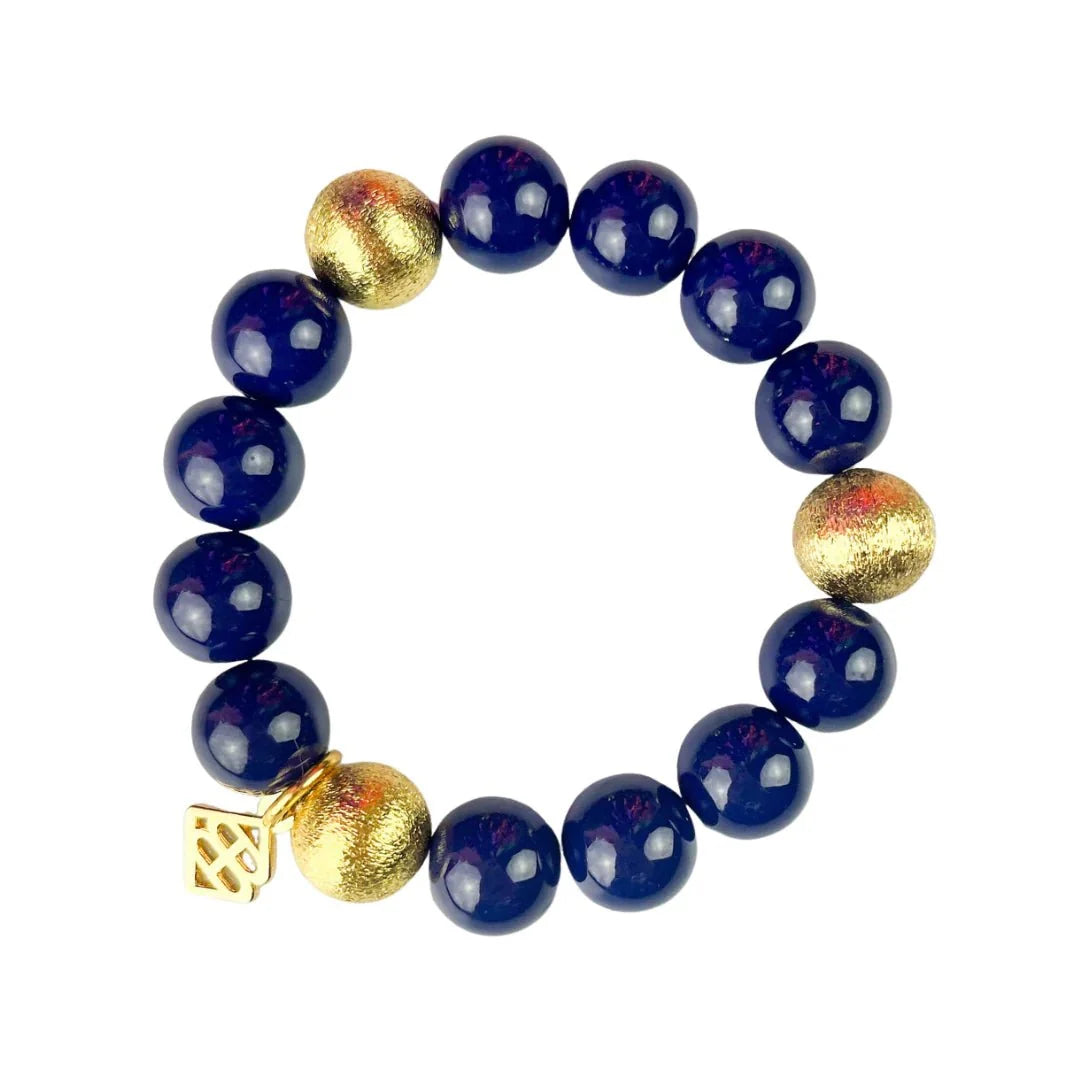 BRIANNA CANNON -
Navy Beaded Brianna Bracelet