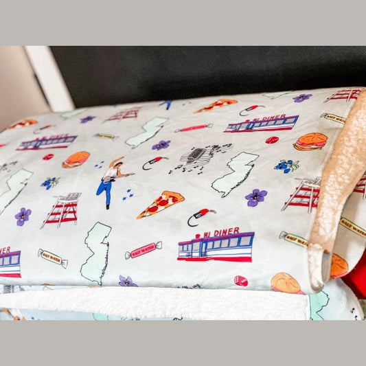 New Jersey Plush Throw Blanket 60x80 Meaningful Reminder of Home