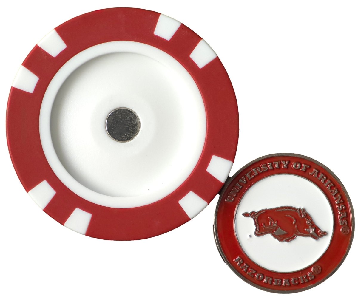 Arkansas Razorbacks Poker Chip Ball Marker