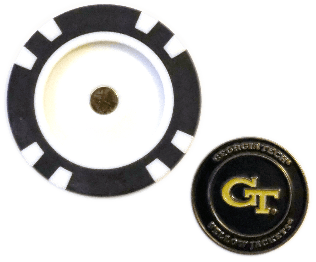 Georgia Tech Yellow Jackets Poker Chip Ball Marker