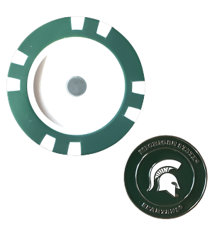 Michigan State Spartans Poker Chip Ball Marker