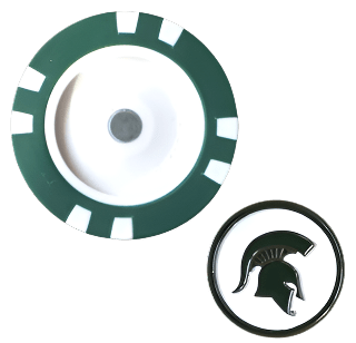 Michigan State Spartans Poker Chip Ball Marker