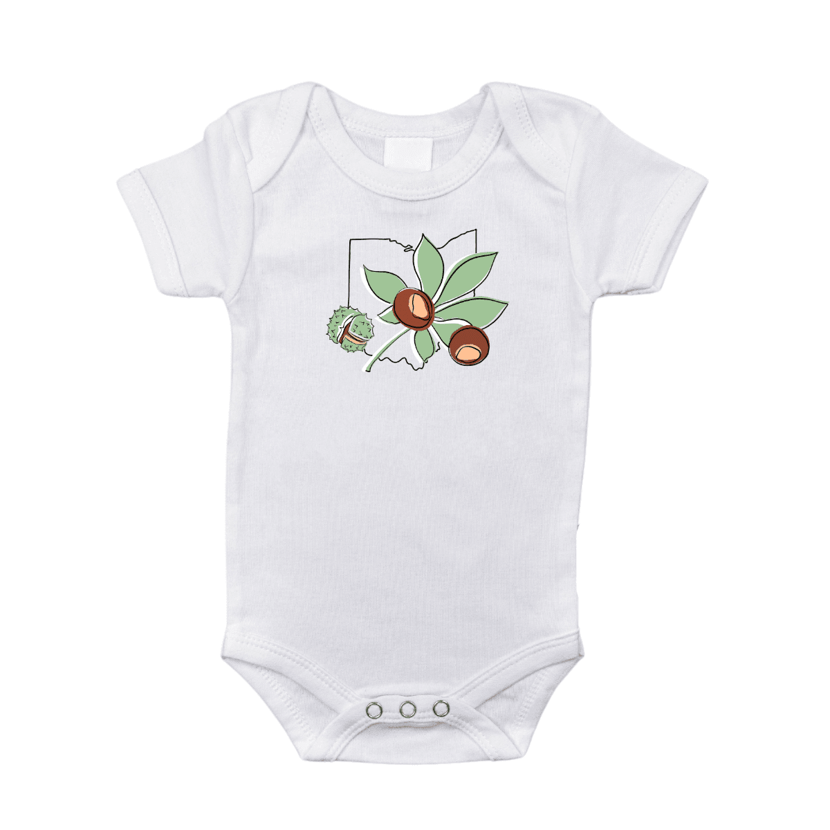 Ohio Buckeye Baby Onesie Newborn Bodysuit up to 18 Months