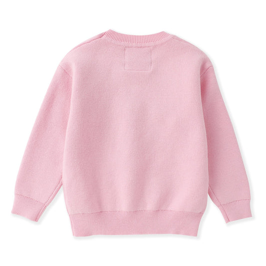 Pink Sparkly Bow Sweater
