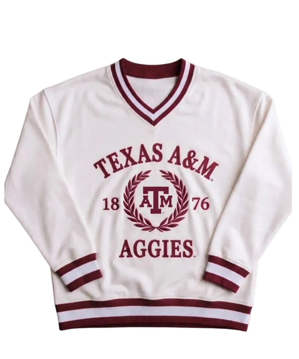 Brianna Cannon Texas A&M Heritage V-Neck Pullover