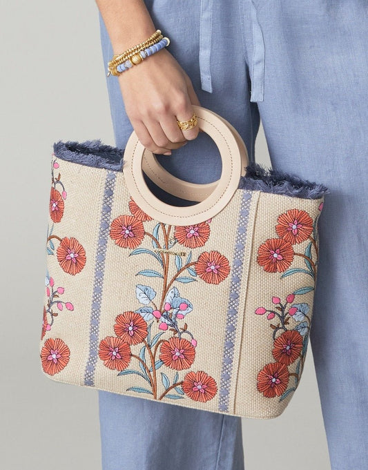 Resort Tote - Oyster Factory Floral Sprigs
