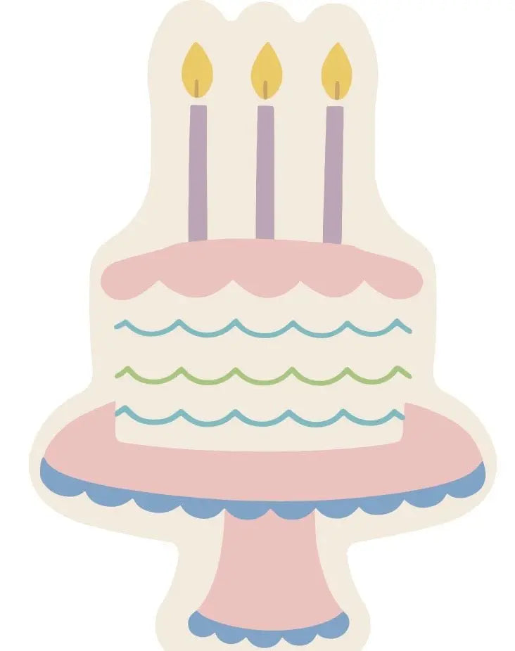 Shaped Birthday Cake Plate