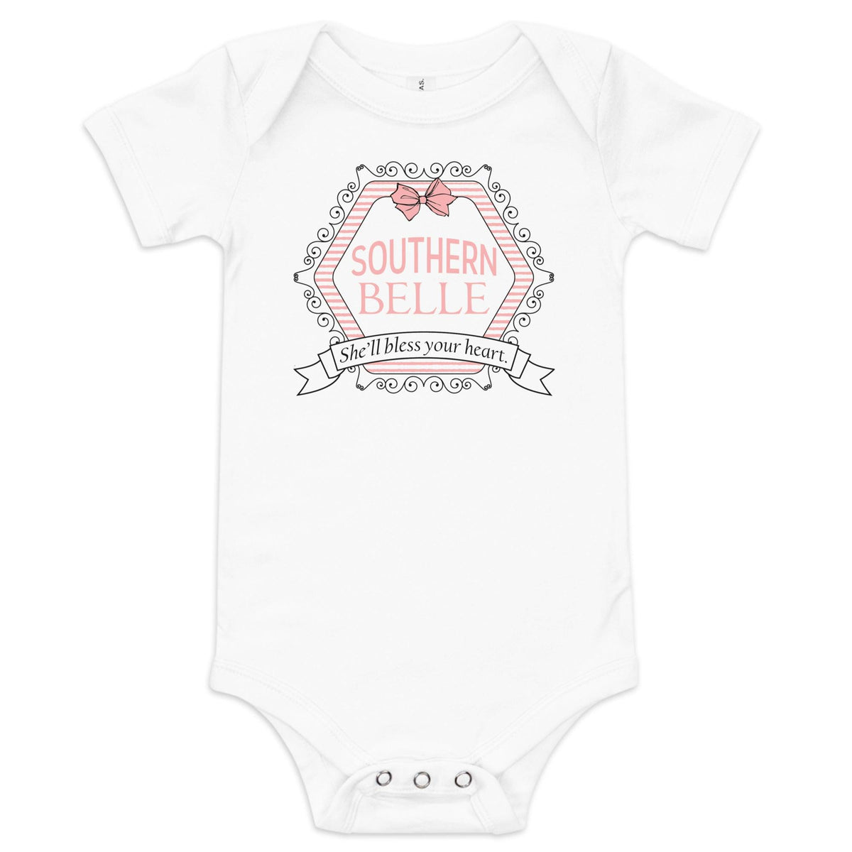 Southern Belle Onesie Stretch Cotton Bodysuit up to 18 Months