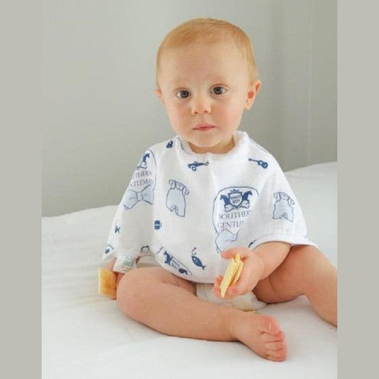 Southern Gentleman Newborn Gift Set: Muslin Swaddle & Bib