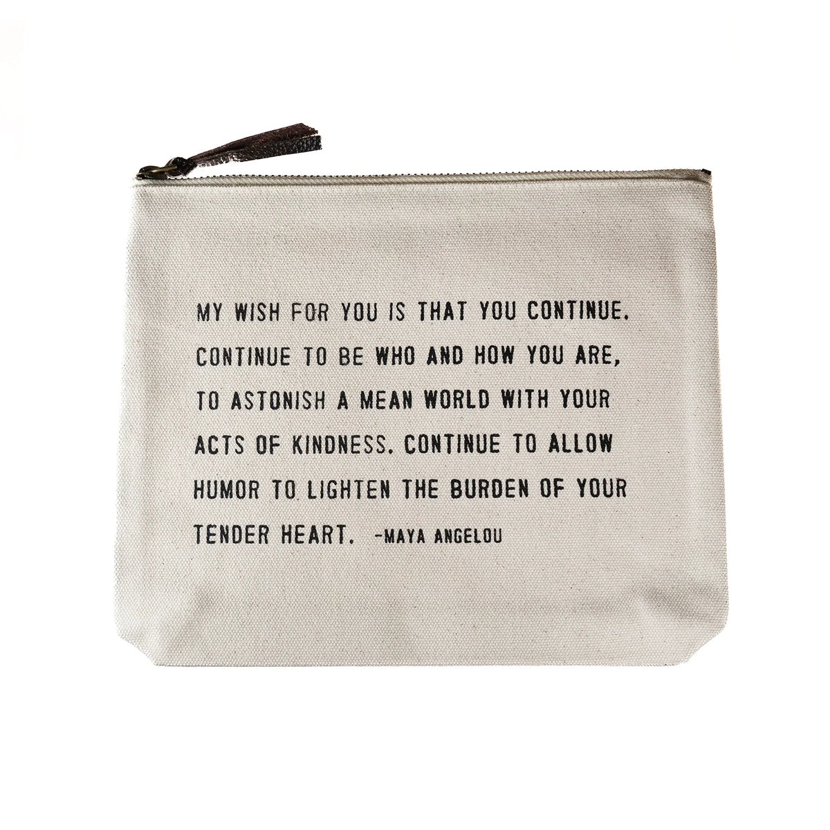 My Wish For You (Maya Angelou Quote) Canvas Zip Bag