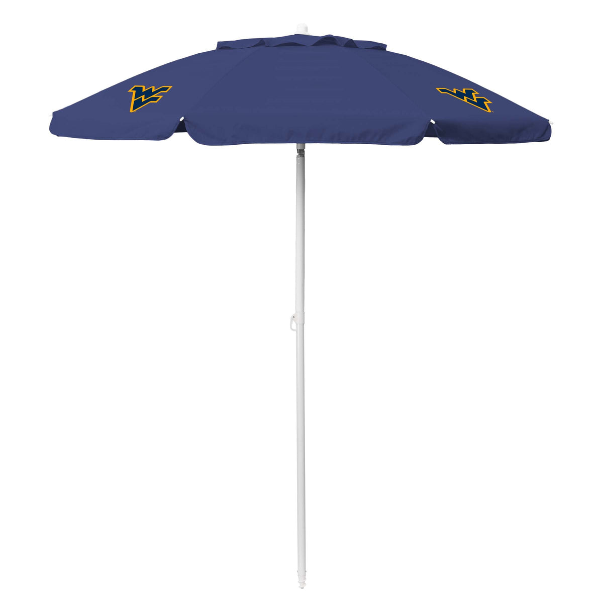 West Virginia Mountaineers - 5.5 Ft. Portable Beach Umbrella