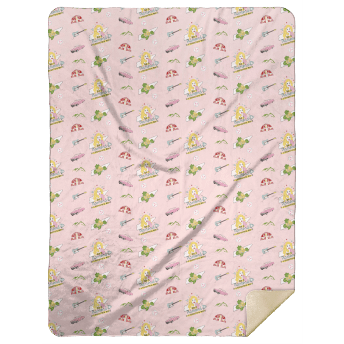 Tennessee (Pink) Plush Throw Blanket 60x80 Cozy Hometown Comfort