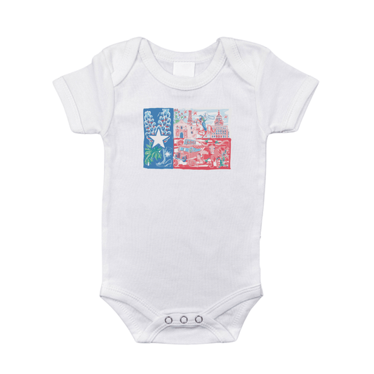 Texas Pride Baby Onesie Newborn Bodysuit up to 18 Months