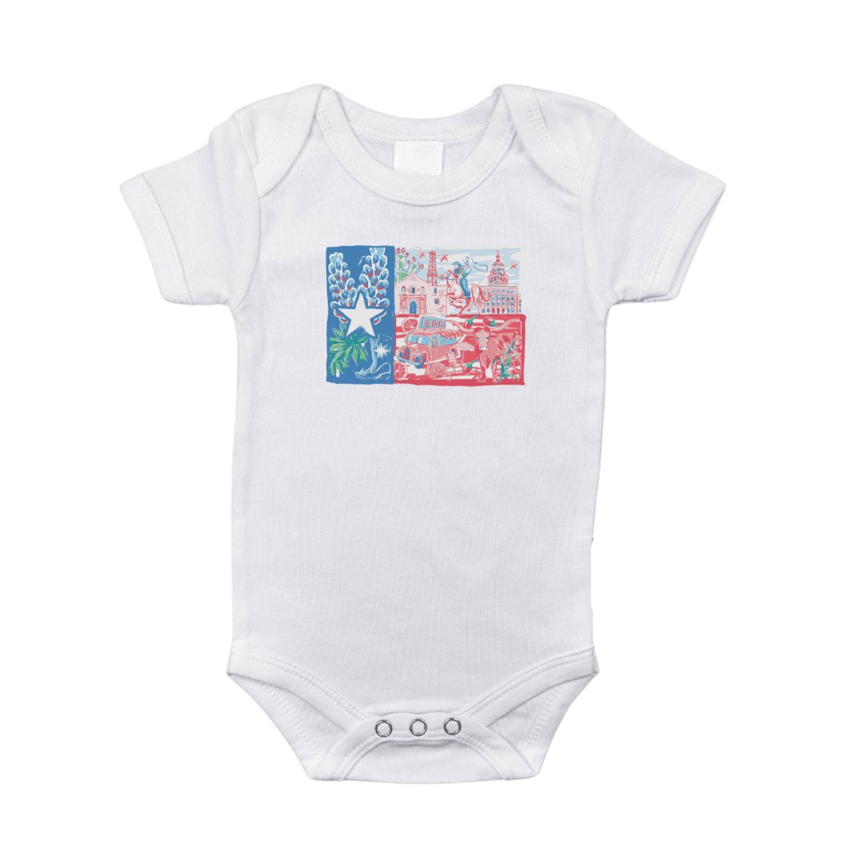 Texas Pride Baby Onesie Newborn Bodysuit up to 18 Months