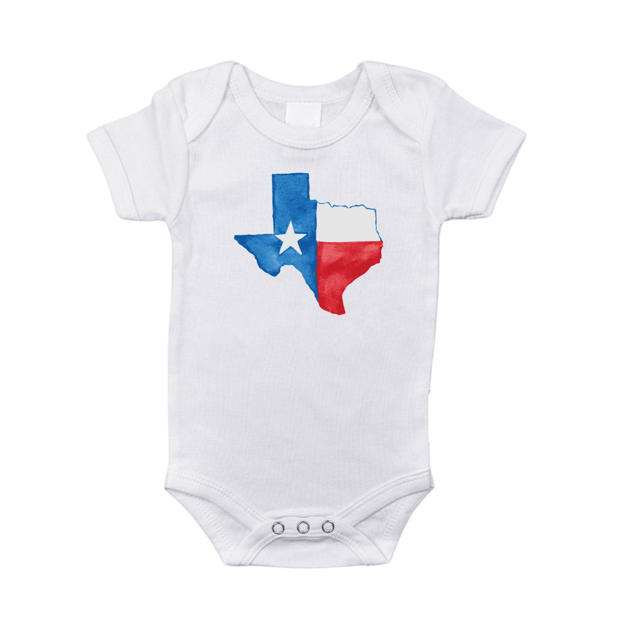 Texas Watercolor Baby Onesie Soft Cotton Newborn Outfit