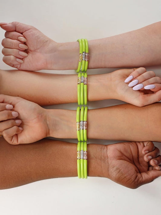 Budhagirl Three Kings All Weather Bangles® (AWB®) - Wasabi