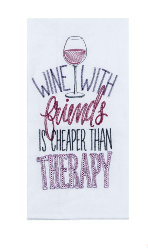 El vino con amigos es más barato que un paño de cocina terapéutico