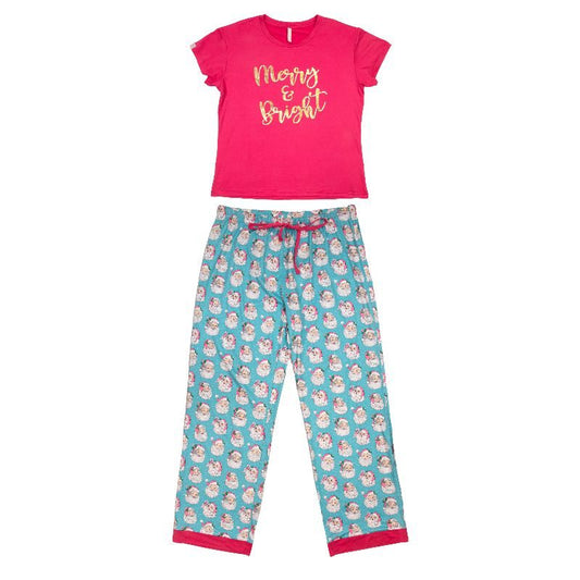 Merry & Bright - Santa - SS - F23 - YOUTH PJ Set