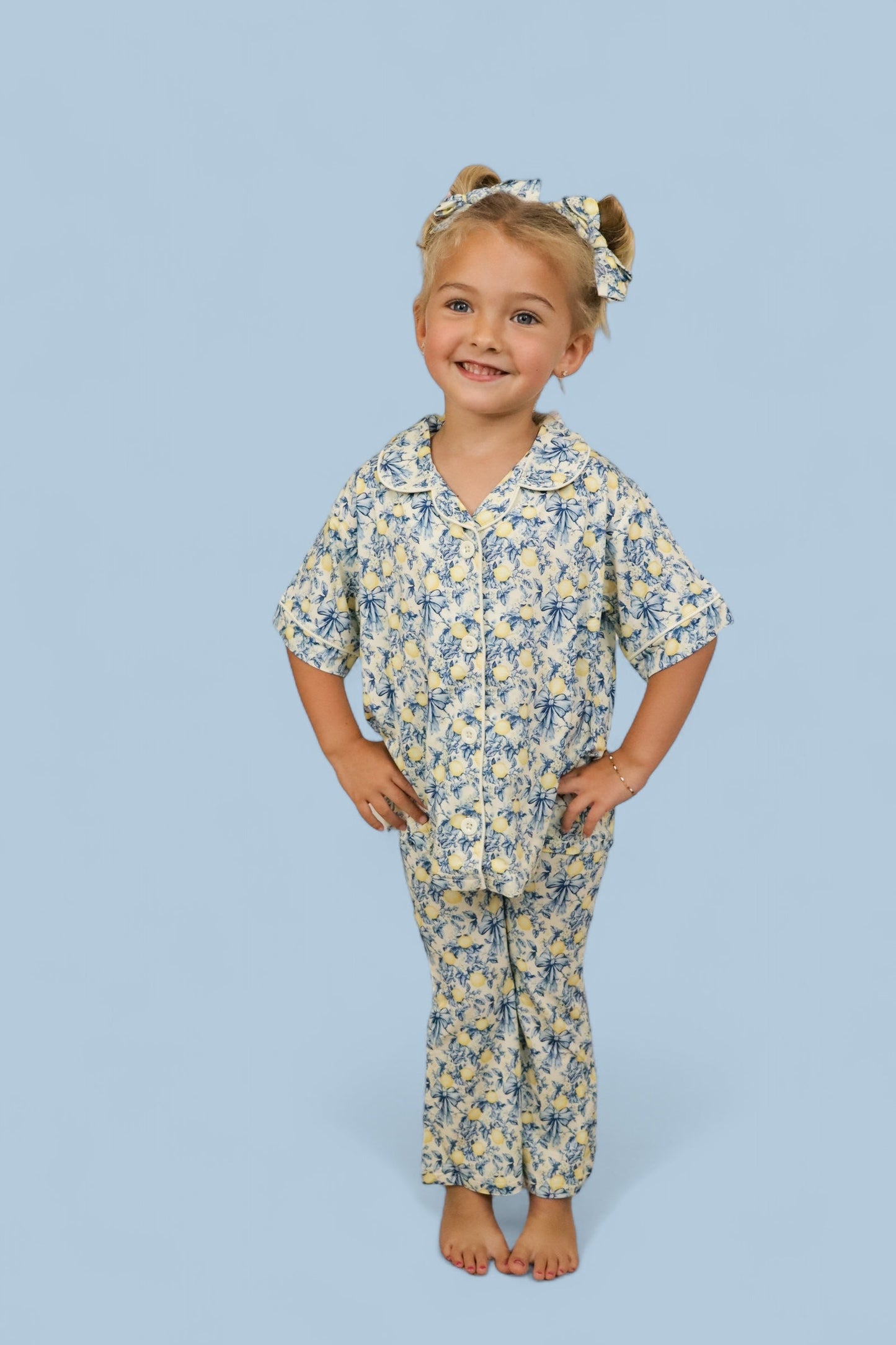 VINTAGE CITRUS TOILE DREAM GIRL'S FLARE SET