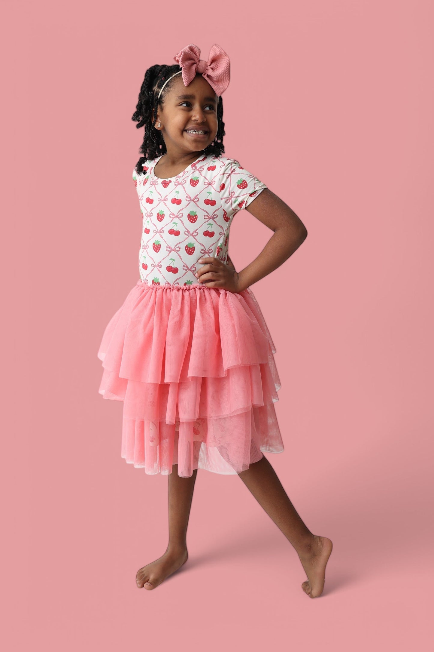 CHERRY BOW BERRY DREAM TUTU DRESS