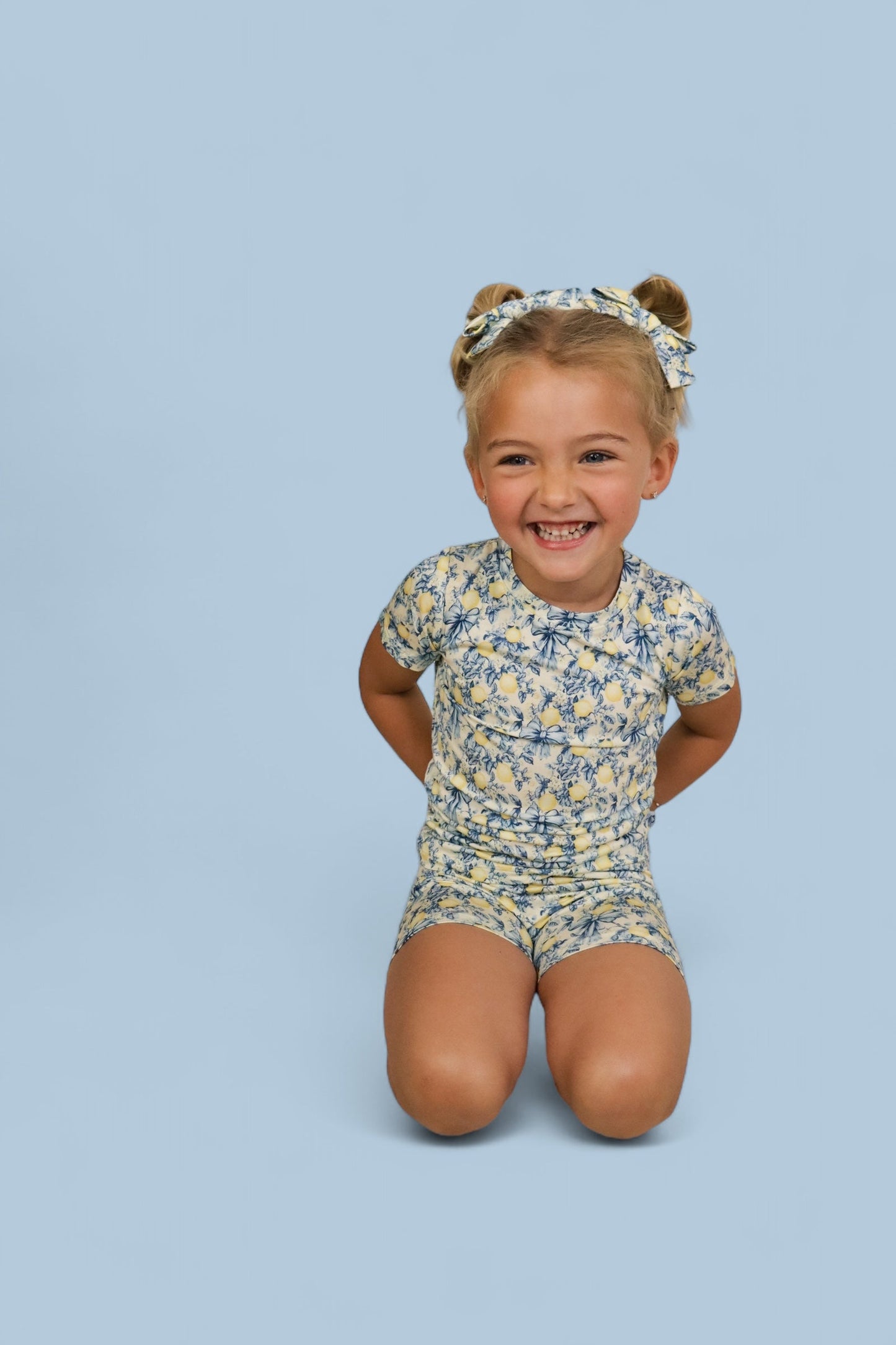 VINTAGE CITRUS TOILE DREAM SHORT SET