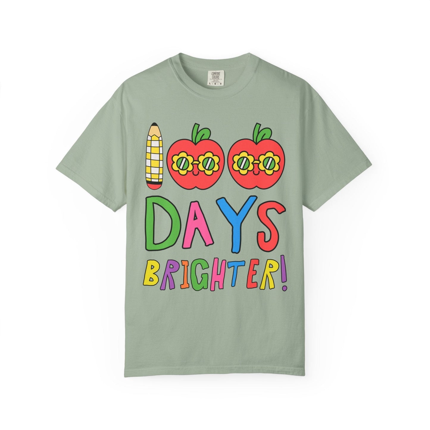100 Days Brighter T-Shirt with Apples