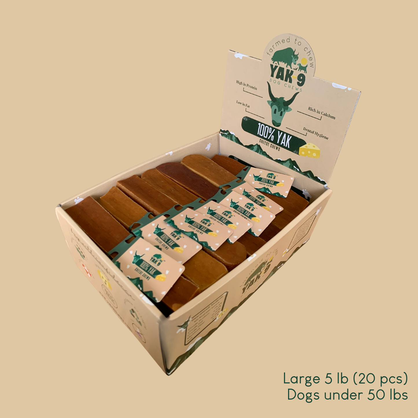 100% Yak Milk Chews for Dogs