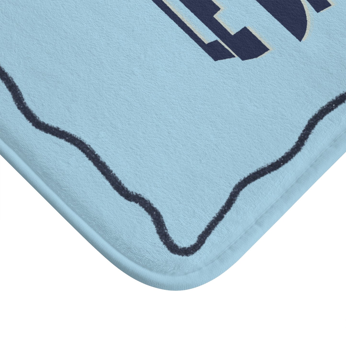 Le Bain Baby Blue Bath Mat |  French Bathroom Mat