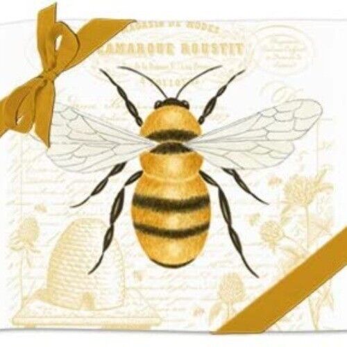 Queen Bee Cotton Flour Sack Tea Towels Wrapped Ribbon Housewarming Gift