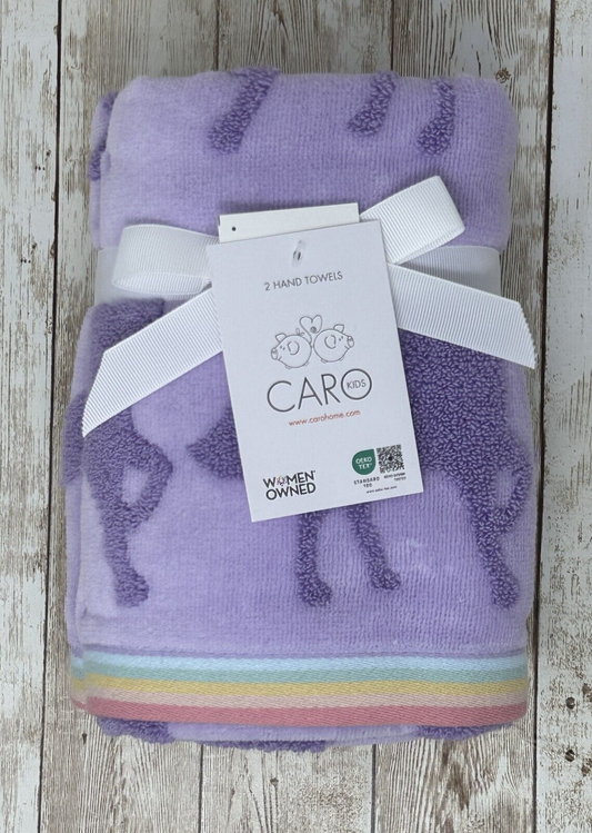 Lavender Unicorns Hand Towel