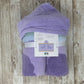 Lavender Purple Unicorn Child's Hooded Bath Towel