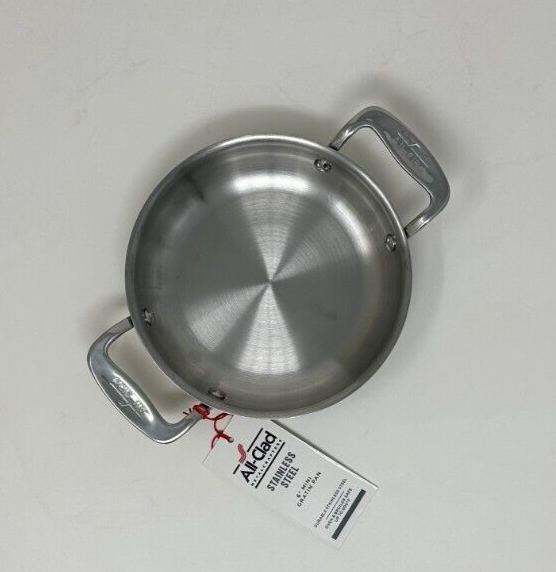 All-Clad 6 inch Mini Gratin Pan ~ Stainless Steel ~ NEW