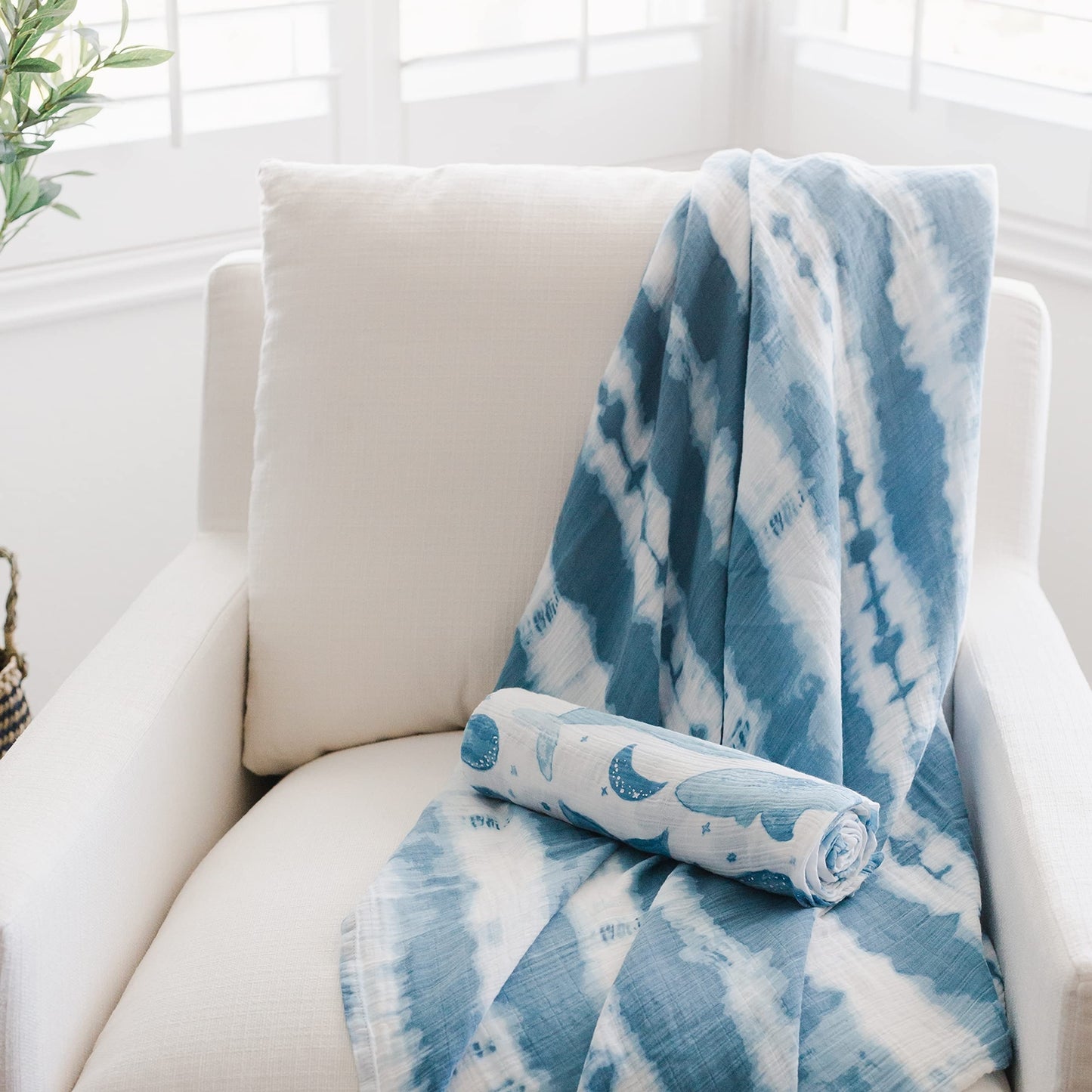 Crane Baby Caspian Collection, Single Swaddle Wraps