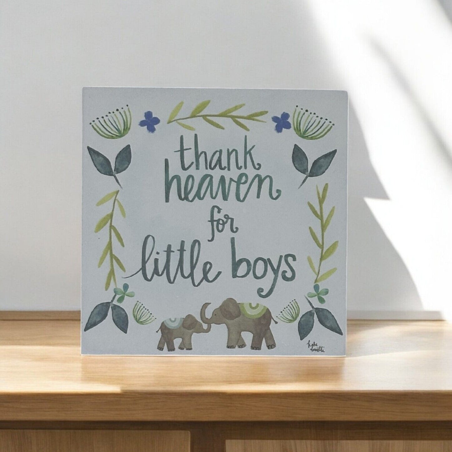 Thank Heaven for Little Boys, Box Sign