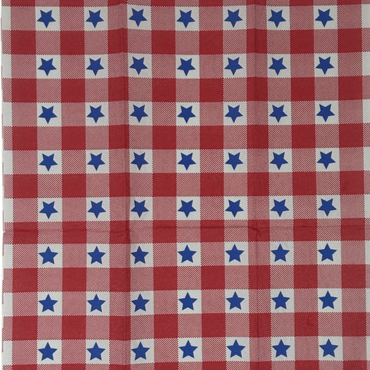 Decoupage Guest Napkins Red White Blue 4th of July Picnic Summer Paper Craft