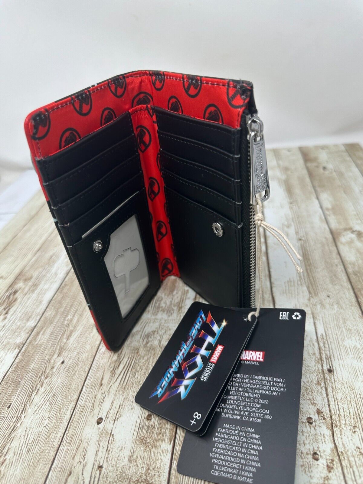 Loungefly Marvel Thor Love & Thunder Flap Wallet - Glow in the Dark - NEW