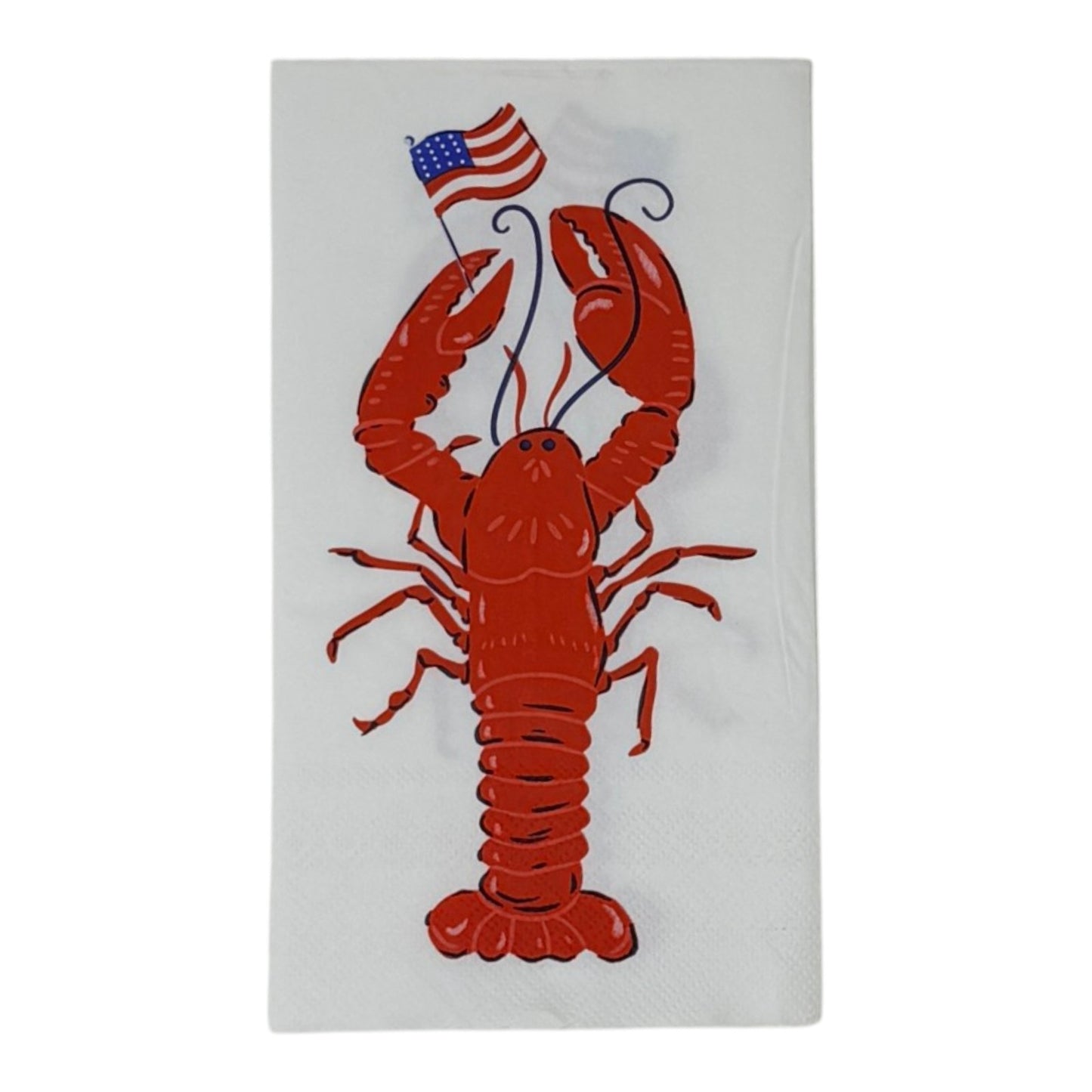Patriotic Lobster Guest Decoupage Paper Napkins Set of 2 | Fourth of July Crafts