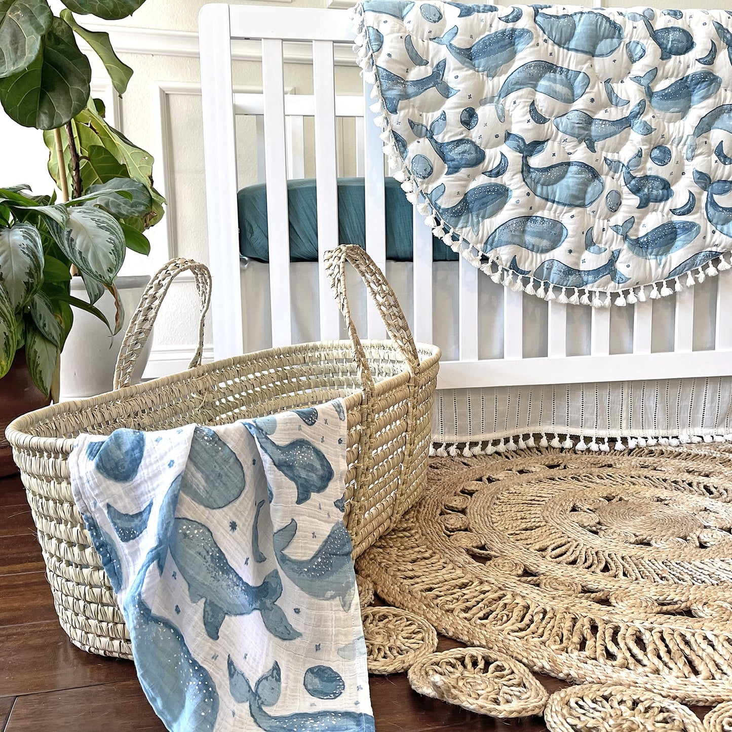 Crane Baby Caspian Collection, Single Swaddle Wraps