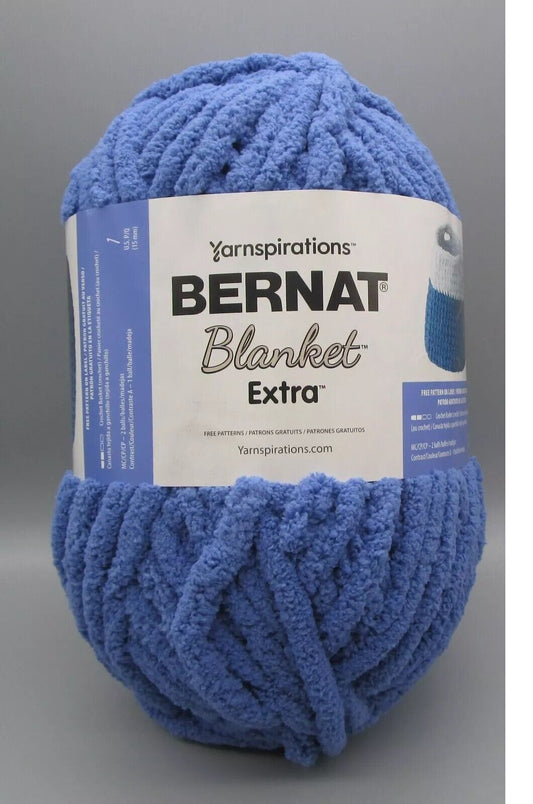 Hilo extra para mantas BERNAT, azul intenso, 10,5 oz