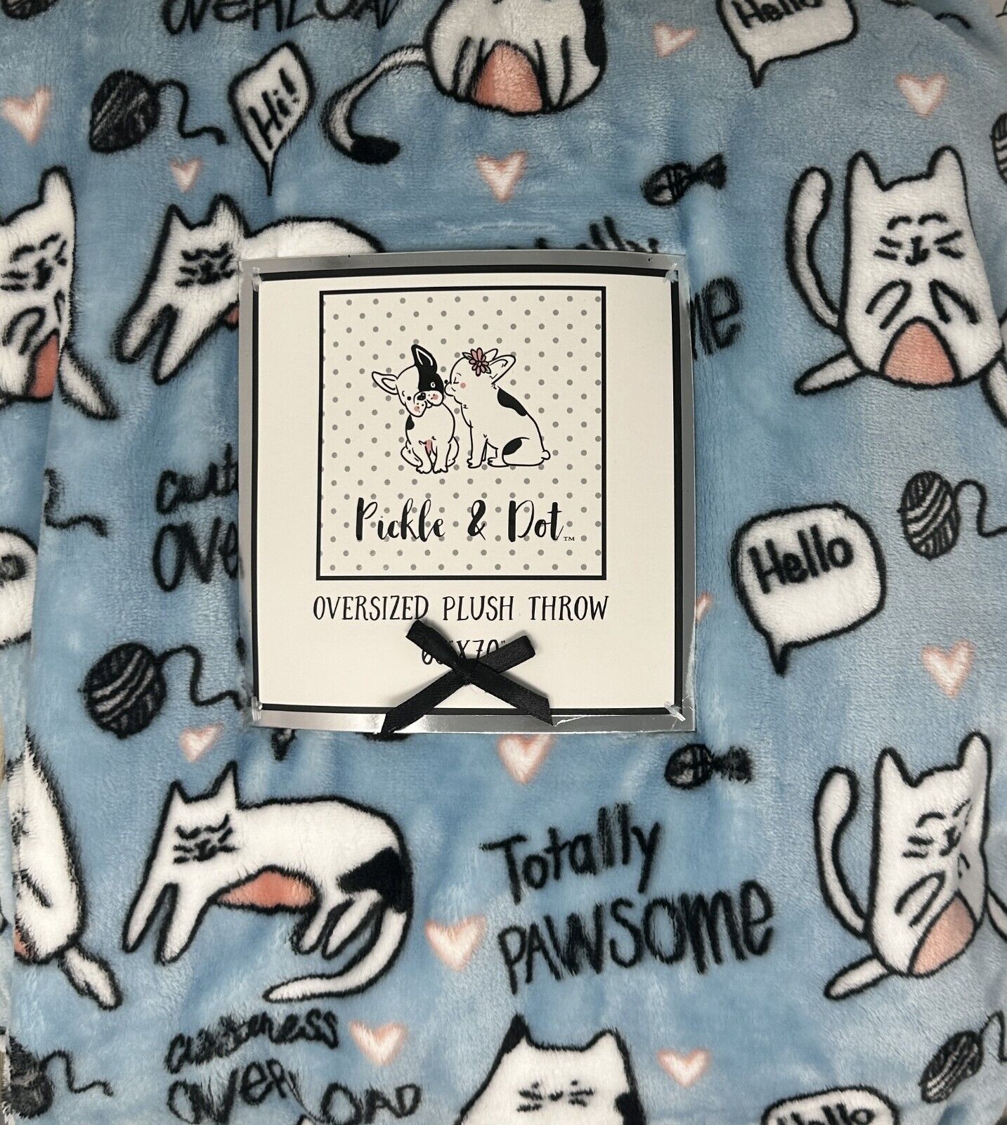 Pickle & Dot Super Soft Adorable Cat Faces Full Sized Sheet Set