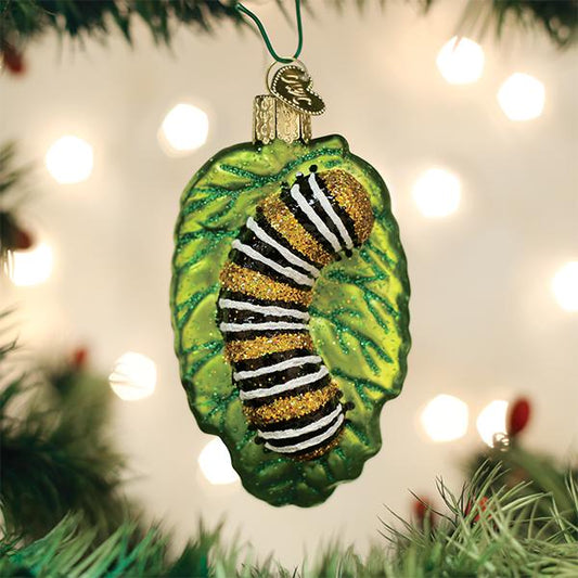 Fuzzy Caterpillar Ornament