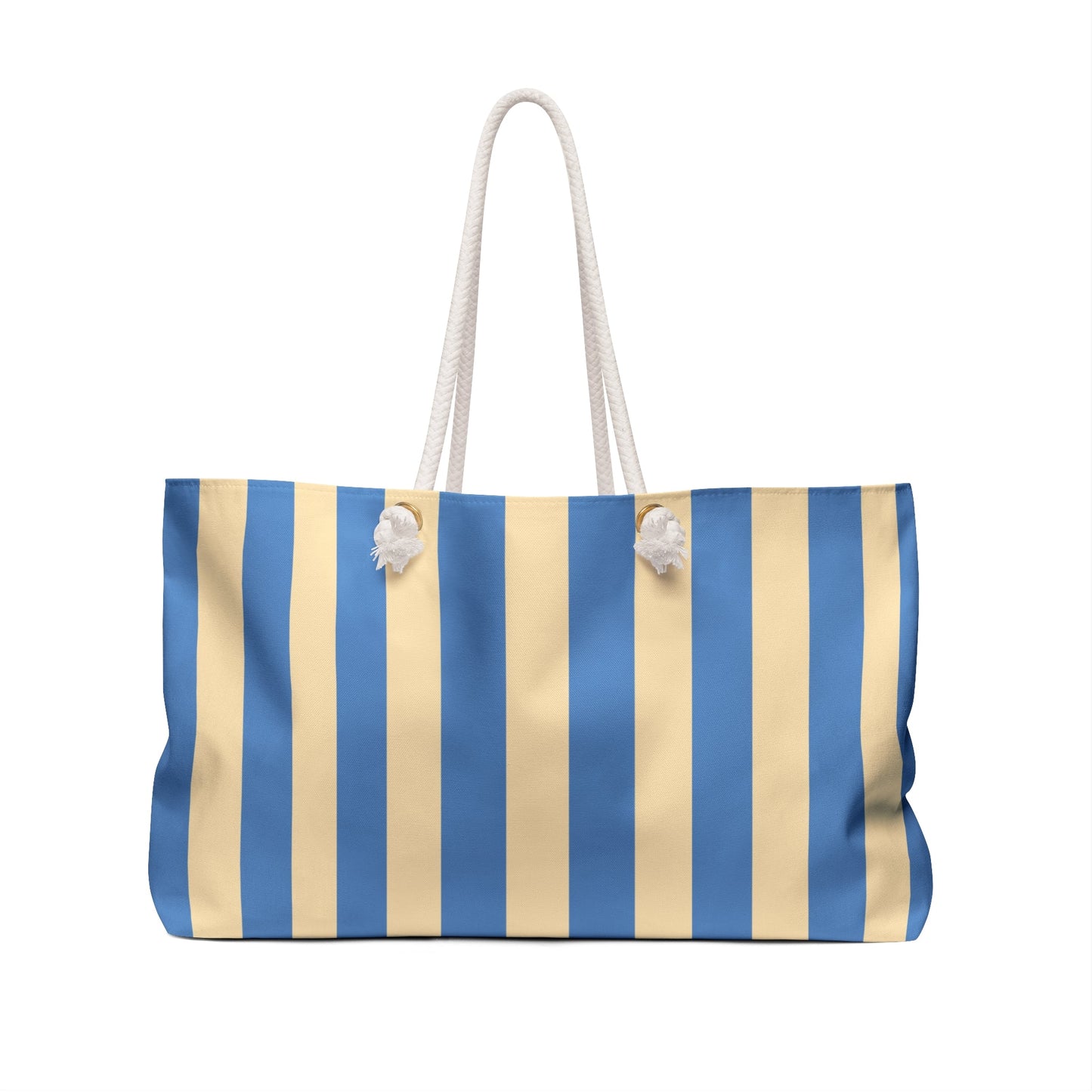 East Hampton Striped Weekender Bag — Preppy Beach Tote Bag