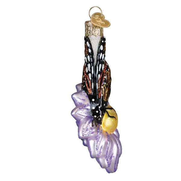 Monarch Butterfly On Flower Ornament