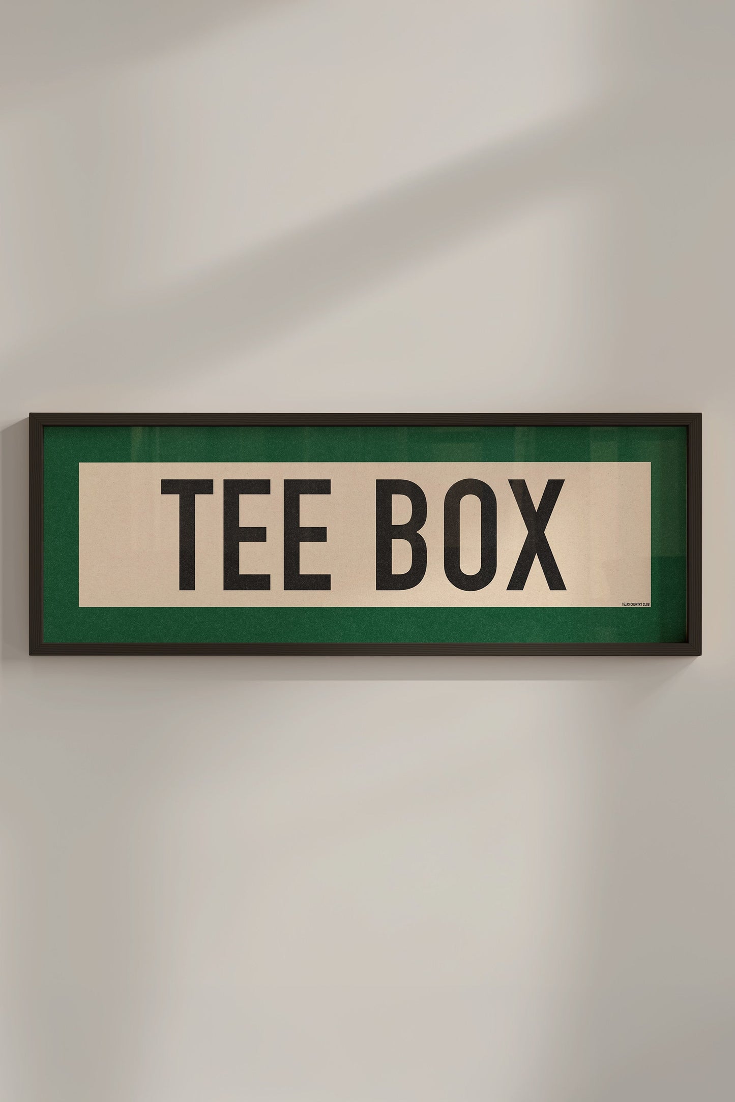 Framed Tee Box Golf Scroll Art