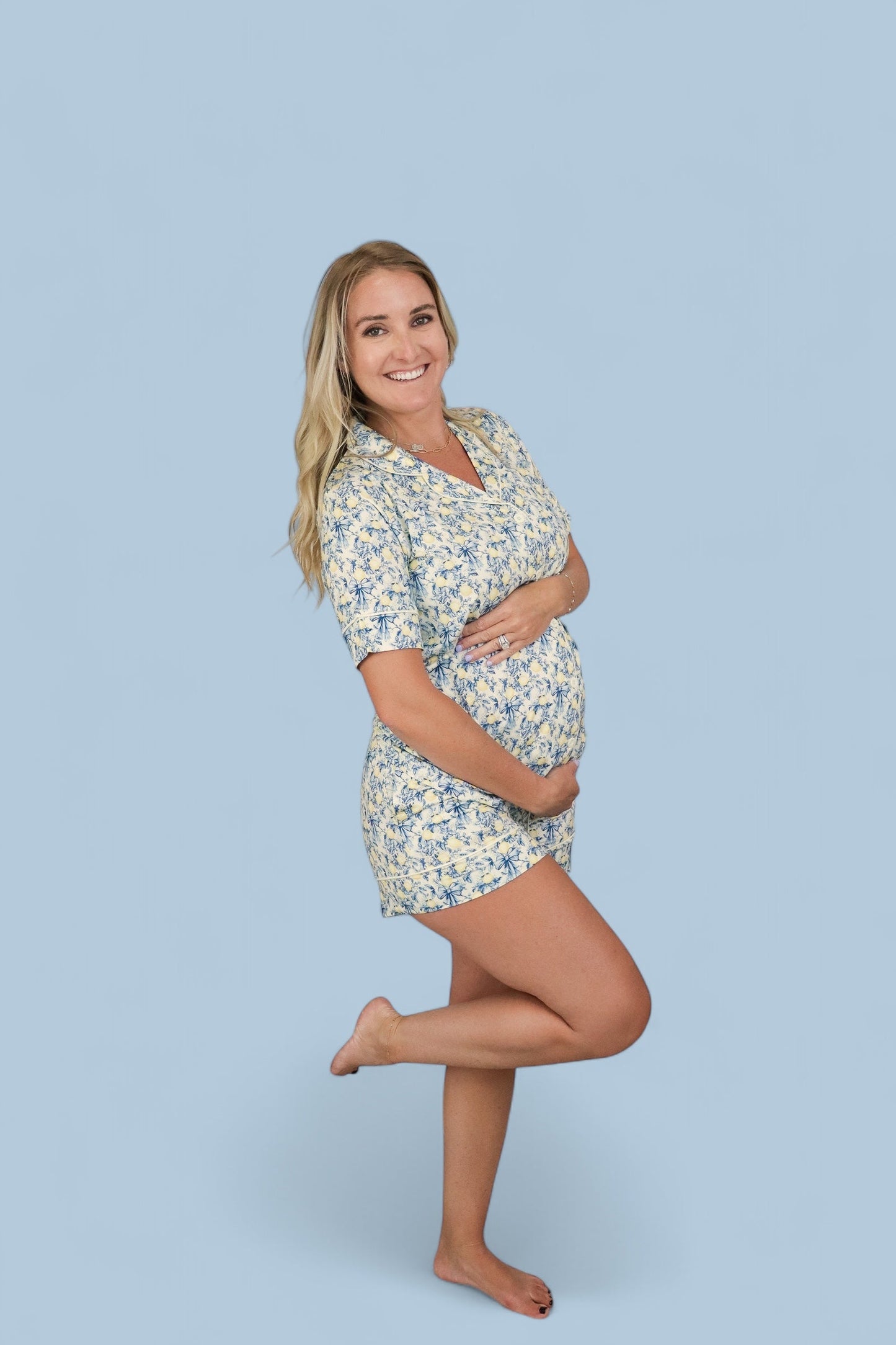 VINTAGE CITRUS TOILE WOMEN’S DREAM SHORT SET