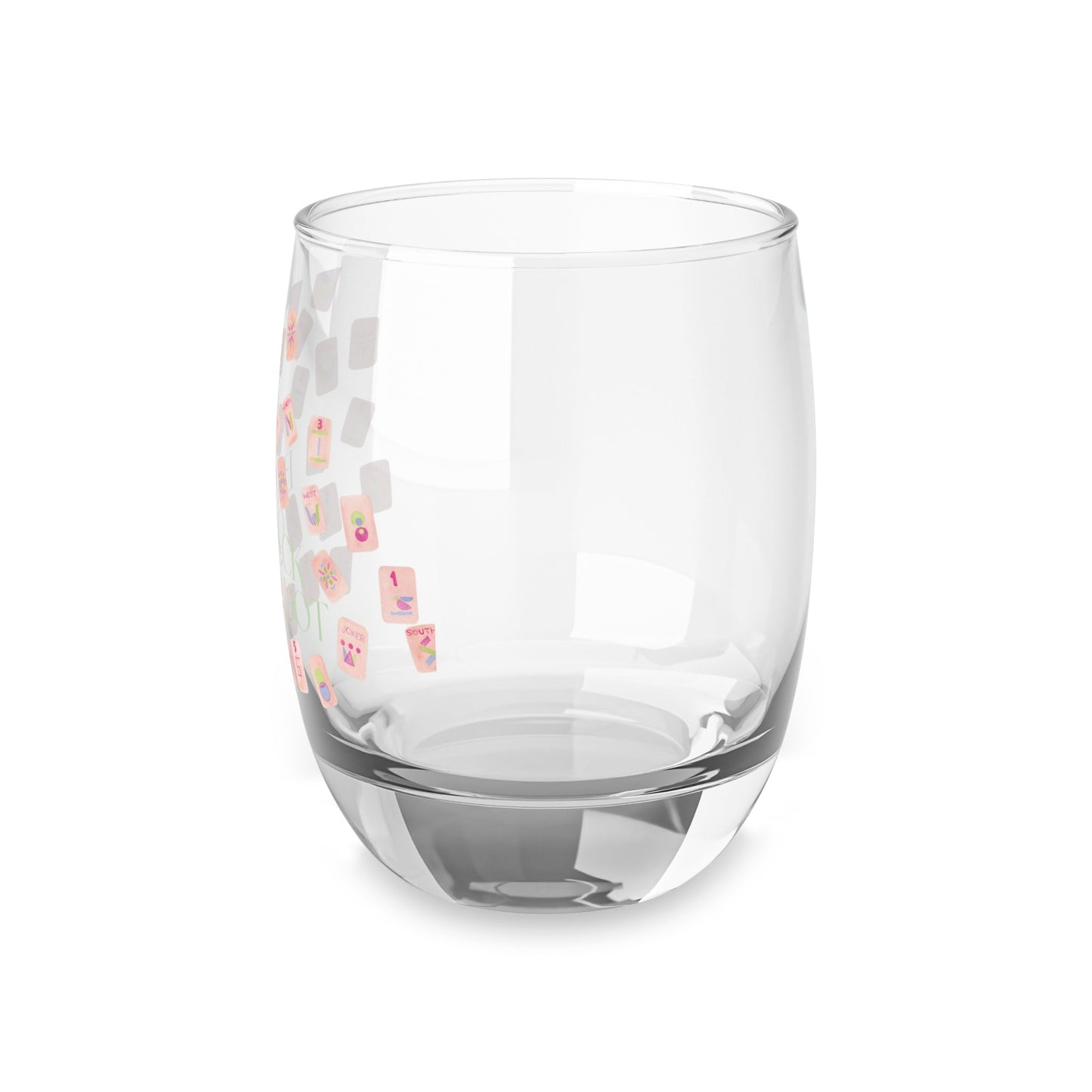 Mah Jong Wine Glass