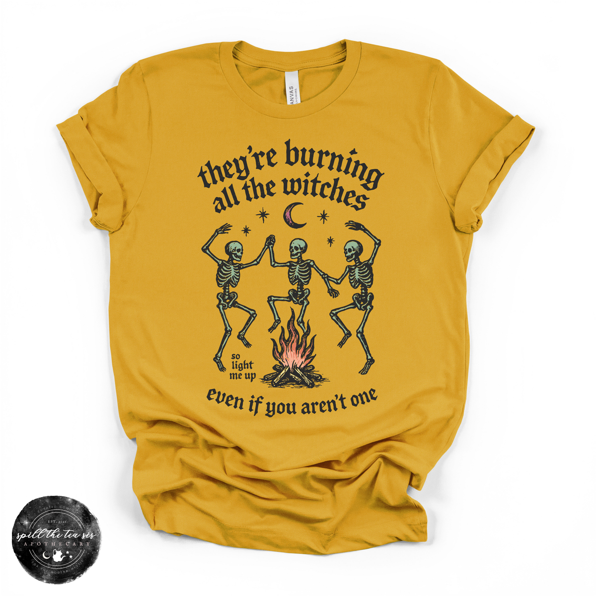 Burning the Witches Tee | Gothic Feminist Graphic T-Shirt