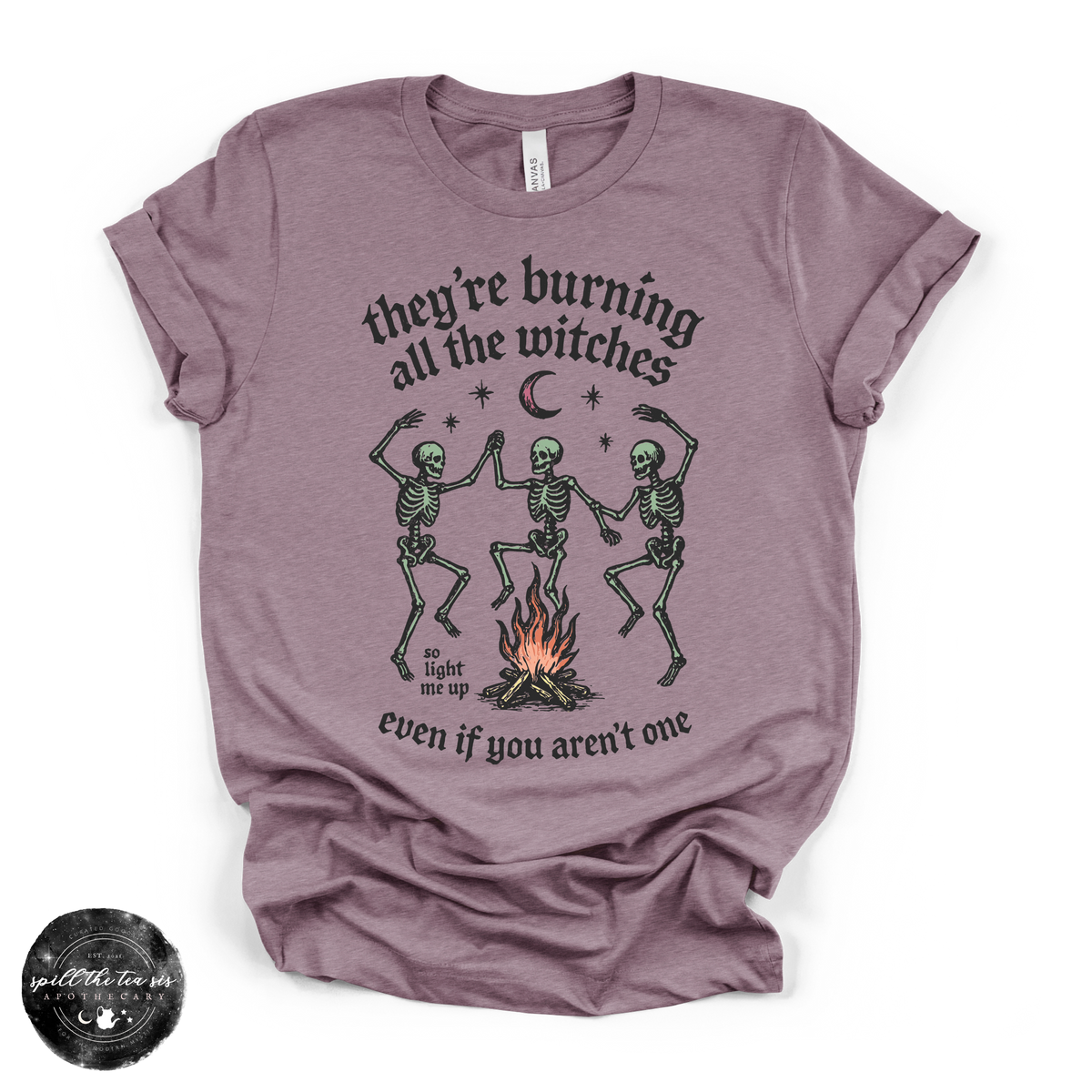 Burning the Witches Tee | Gothic Feminist Graphic T-Shirt