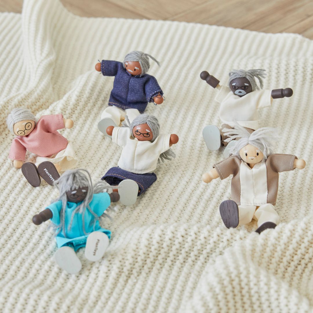 Grandmother Dollhouse Figure - Medium Skin Tone