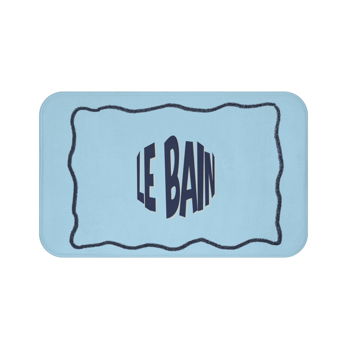 Le Bain Baby Blue Bath Mat |  French Bathroom Mat